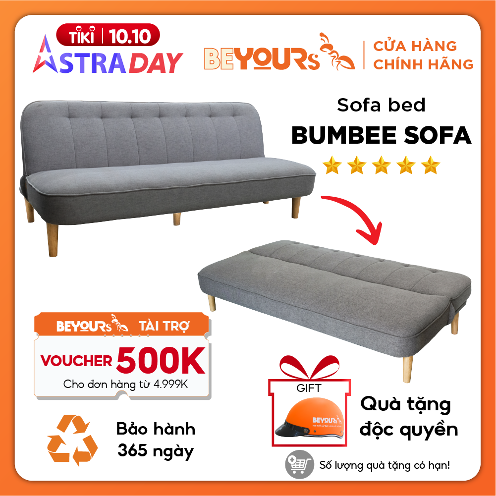 Ghế Sofa Giường Vải Thông Minh BEYOURs Bumbee Sofa Bed Đa Năng Nội Thất Phòng Khách - Xám