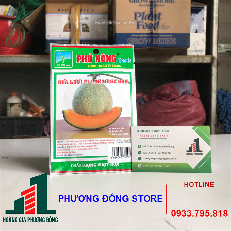 Combo 5-10 gói hạt giống Dưa lưới năng suất cao, giàu dinh dưỡng