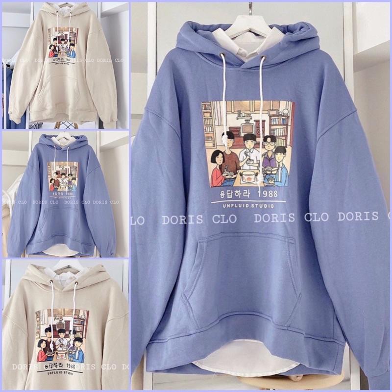 Áo khoác hoodie nỉ ulzzang nam nữ