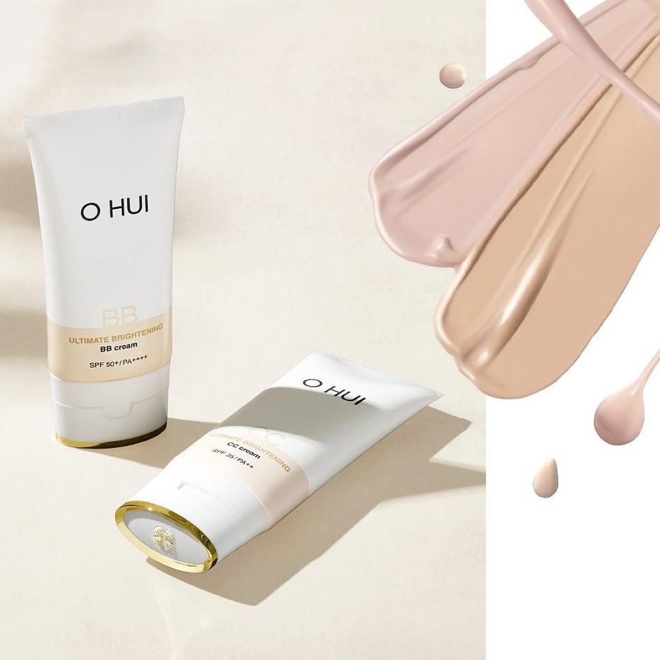 Bộ Kem nền BB Cream che khuyết điểm hoàn hảo OHUI Ultimate Britening SPF50+/PA++++