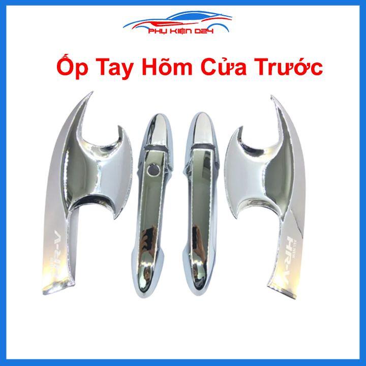 Ốp tay hõm mạ crom HRV 2018-2019-2020-2021 sáng bóng chống trầy bảo vệ cửa xe ô tô