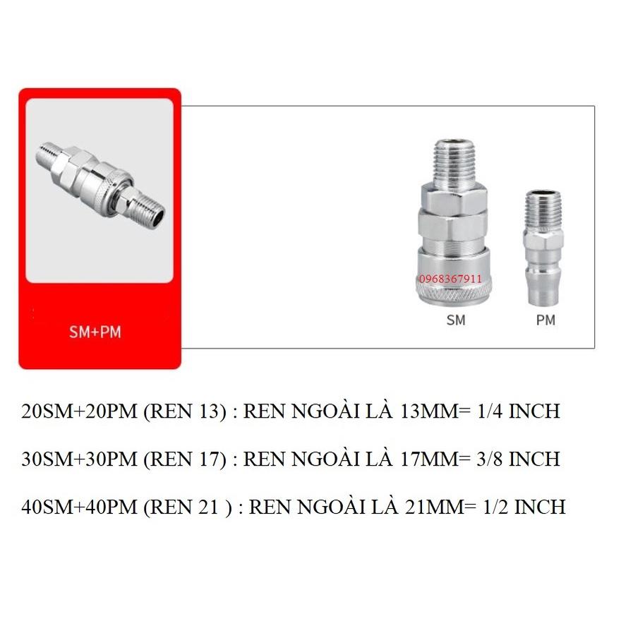 BỘ KHỚP CẮM NỐI NHANH ỐNG HƠI MÁY NÉN KHÍ