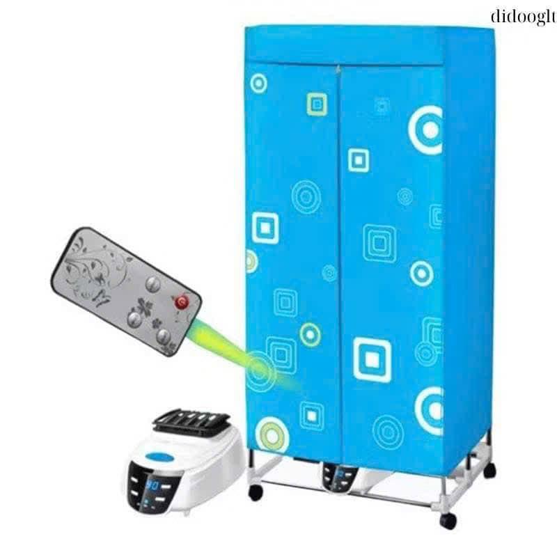 Tủ Sấy Quần Áo Có Điều Khiển Từ Xa và loại cơ Công Suất 1500W-Sấy Nhanh Tiết Kiệm Điện