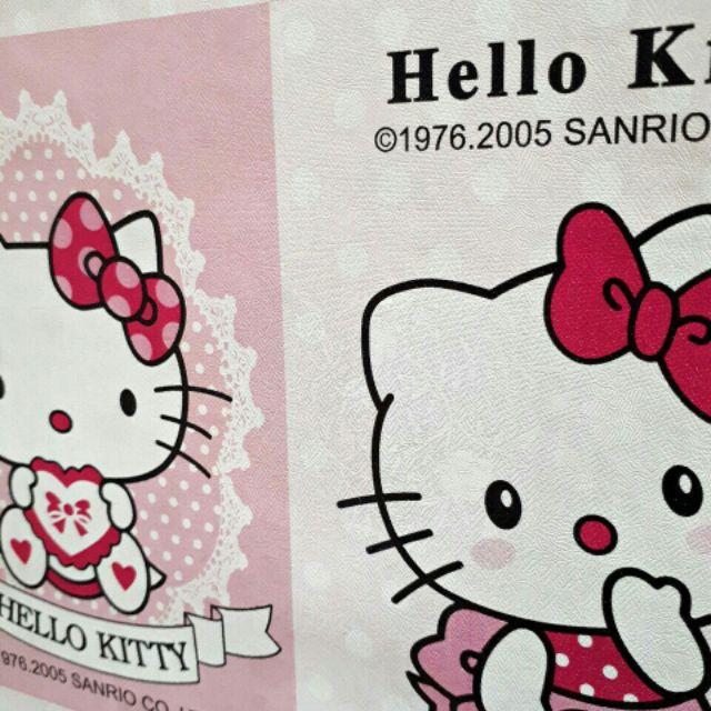 Giấy dán tường Kitty ô vuông