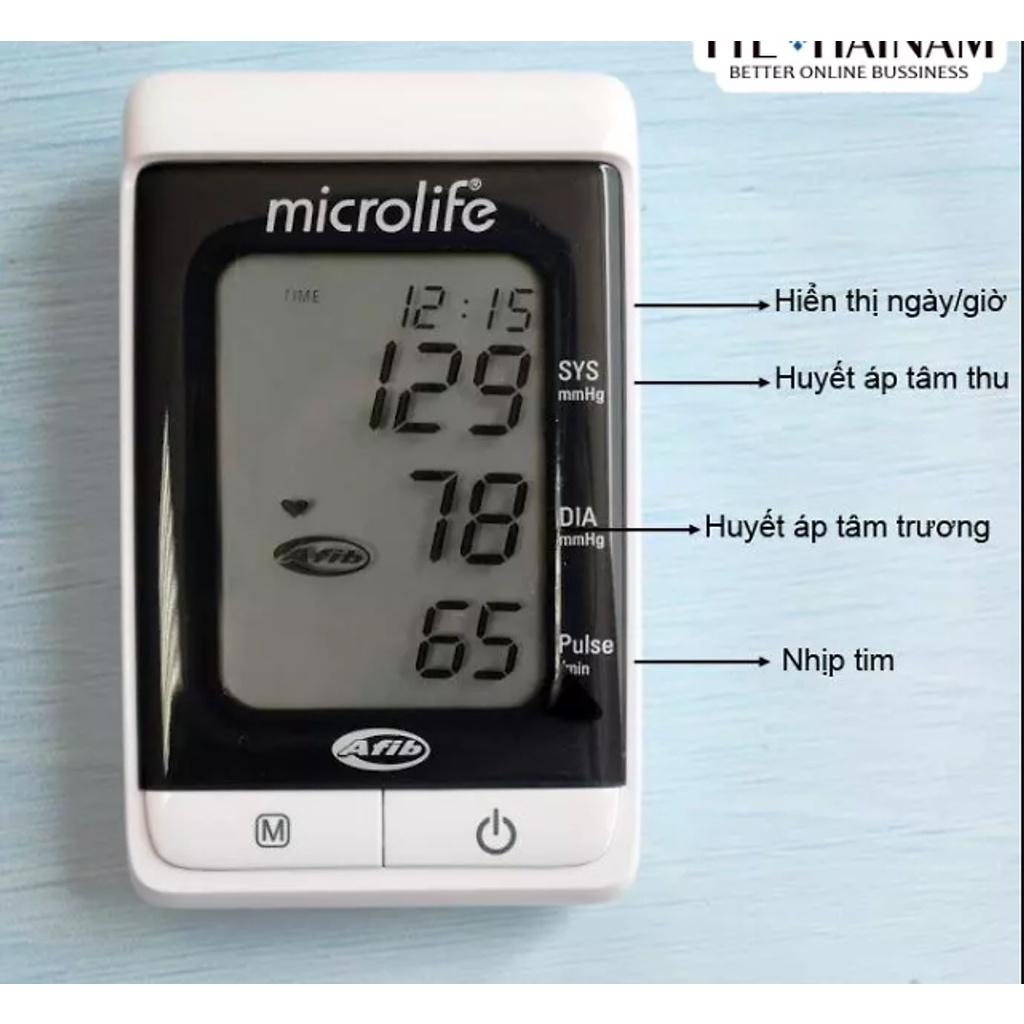 Máy đo huyết áp bắp tay Microlife BP A200 cao cấp, cảnh báo đột quỵ