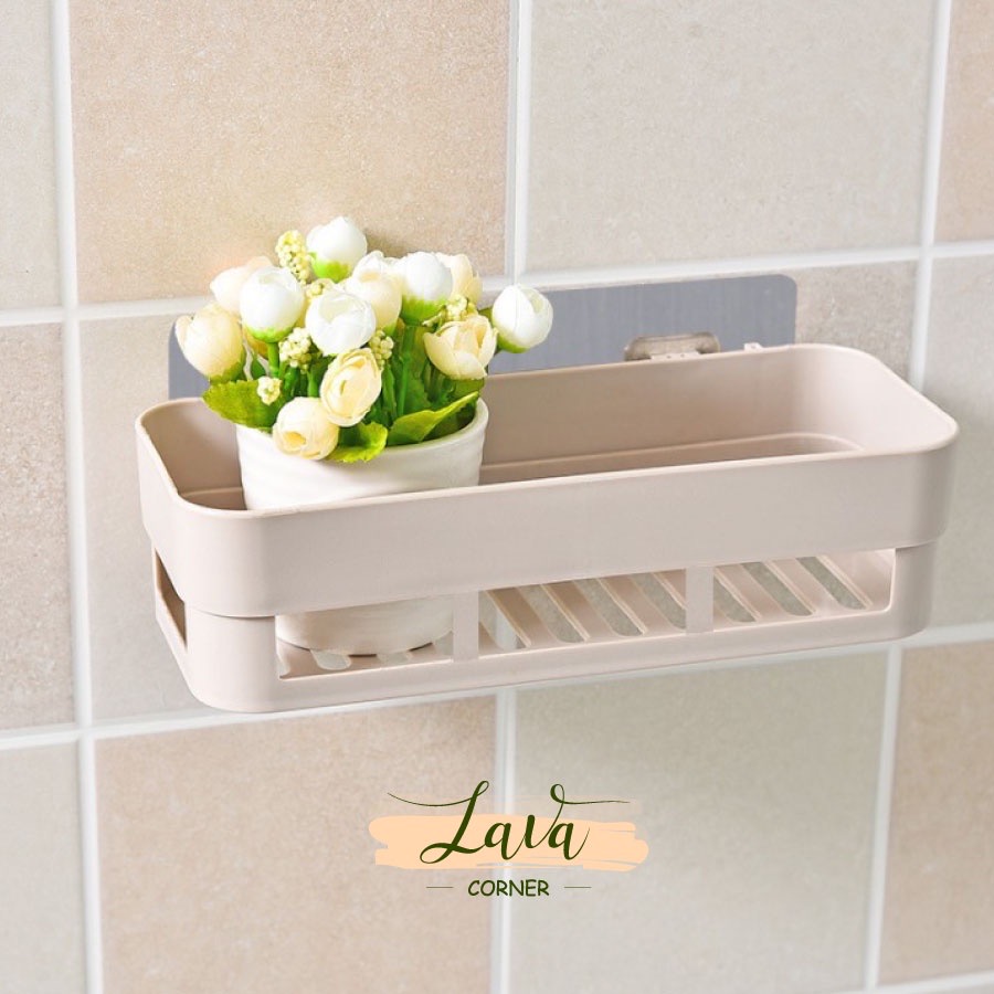 Khay/Kệ nhựa nhà tắm,nhà bếp gắn tường