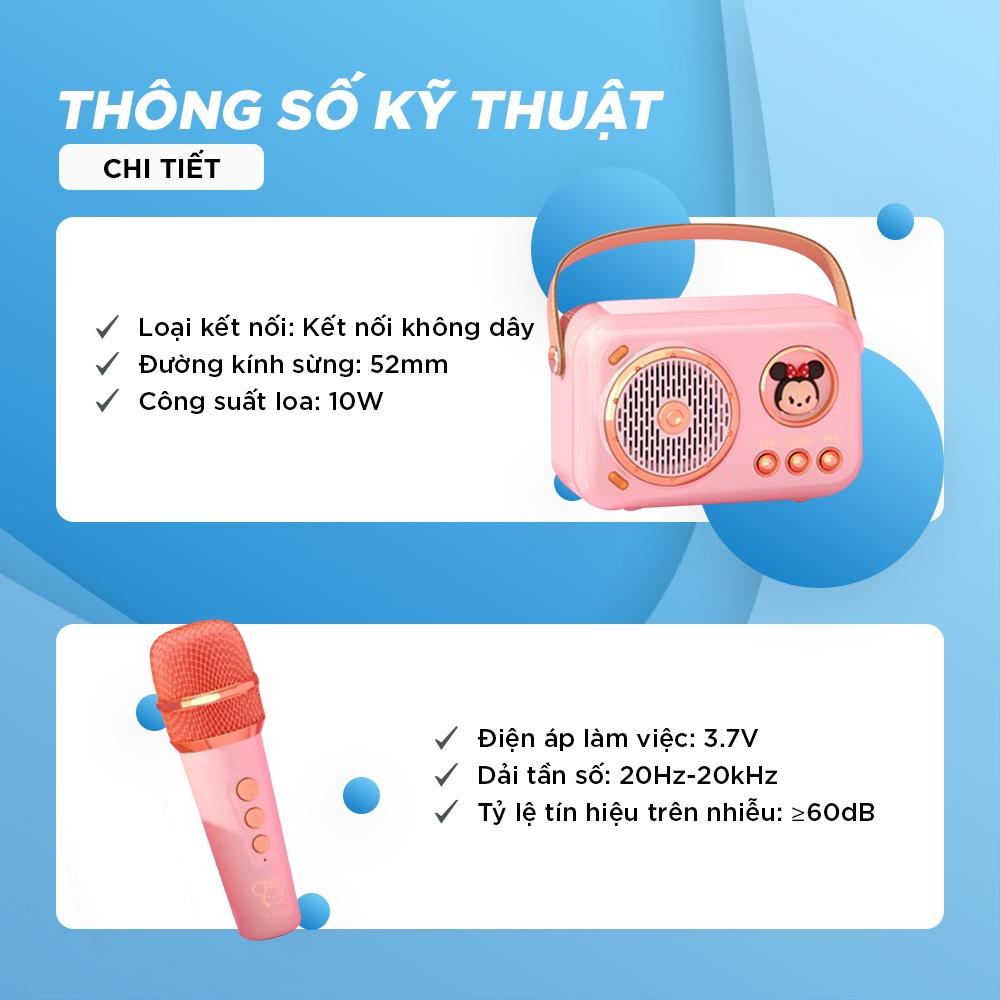 Bộ Loa Mic Karaoke Mini Không Dây Bluetooth LX 901, Siêu Kute, Âm Thanh Sống Đông, Type C