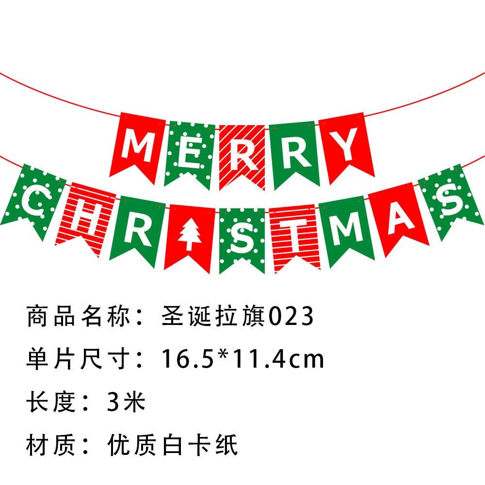 Dây cờ trang trí họa tiết hoạt hình giáng sinh