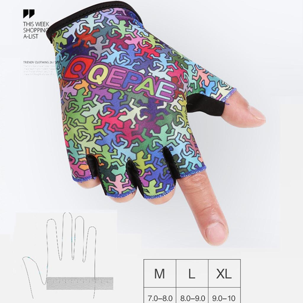 Bike Gloves Cycling Gloves Mountain Bike Gloves for Men Women with Anti-Slip Shock-Absorbing Pad, Light Weight, Nice Fit, Half Finger Biking Gloves