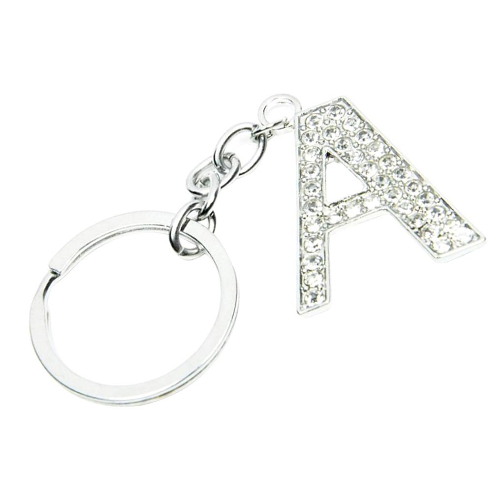 Alphabet Keyring Initials Keyring Shiny Key Chain Letters