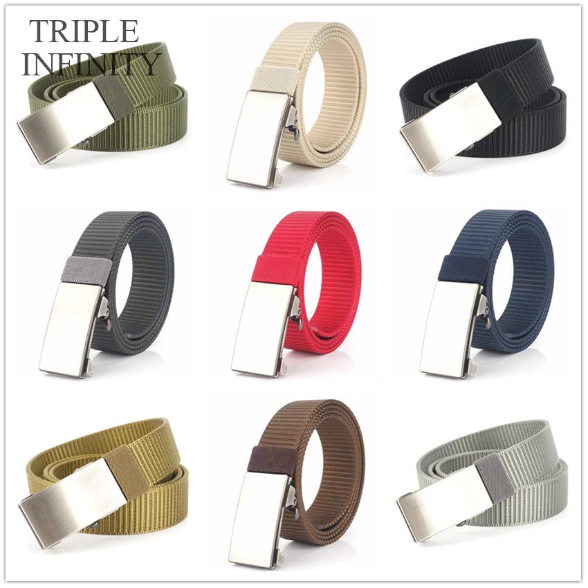 Thời Trang Nylon Khóa Tự Động Nam Dây Khoác Chiến Thuật Lô Canvas Thoáng Khí Bền Công Việc Kinh Doanh Quần Jean Thiết Kế Đai Mới