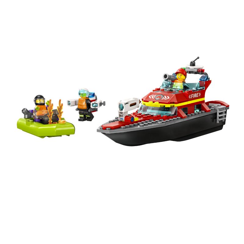 Đồ Chơi Lắp Ráp LEGO City Tàu Thủy Cứu Hỏa 60373