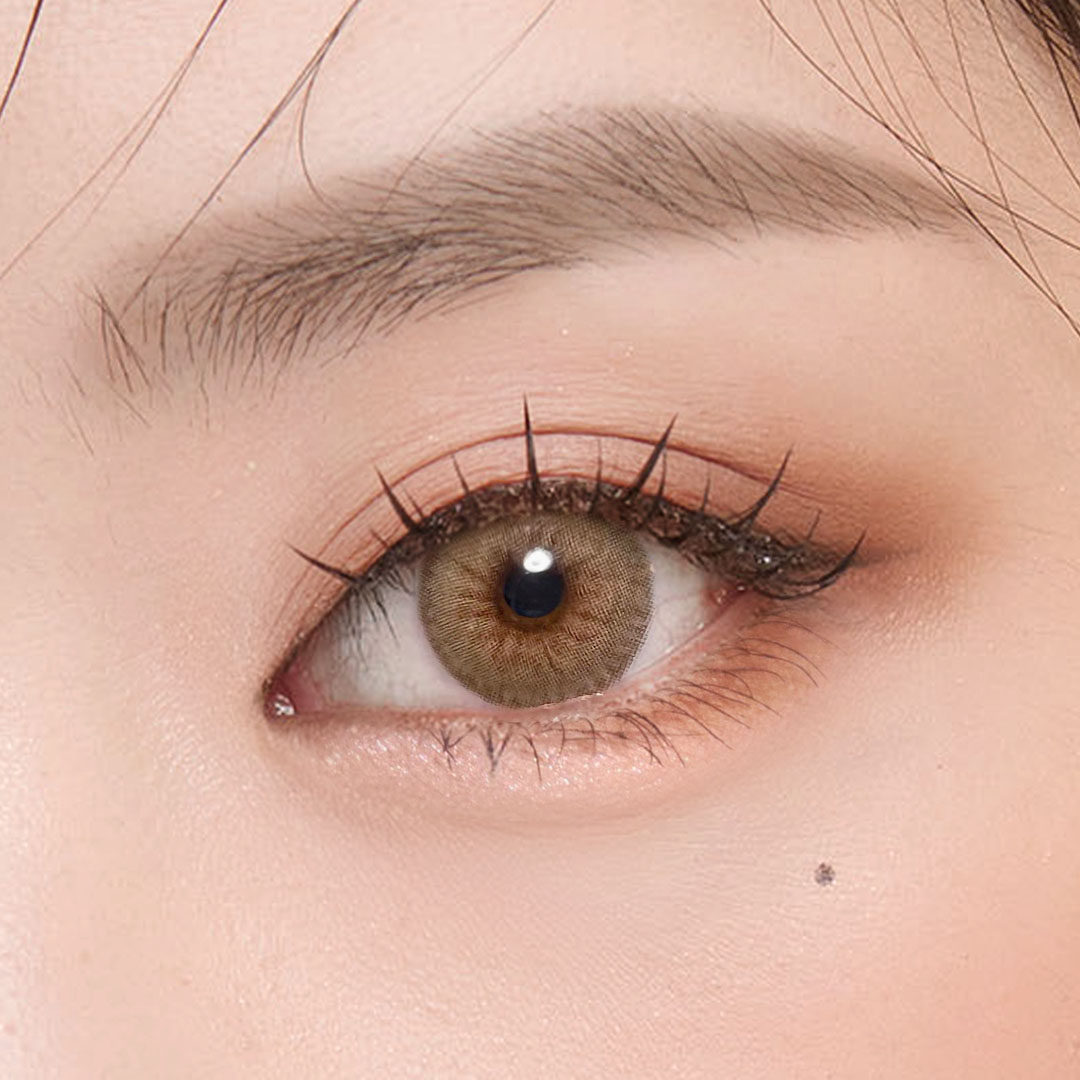 Kính áp tròng EYESM màu Toffee Brown - Lens không độ và có độ cận từ 0.5 đến 8 độ