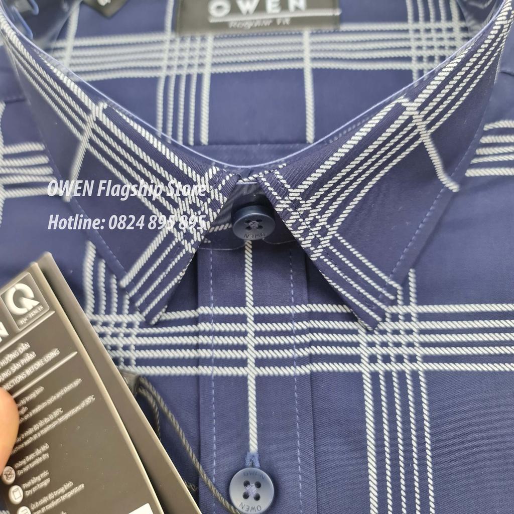 OWEN - Áo sơ mi nam dài tay dáng REGULAR sợi Tre - Mã AR23381D