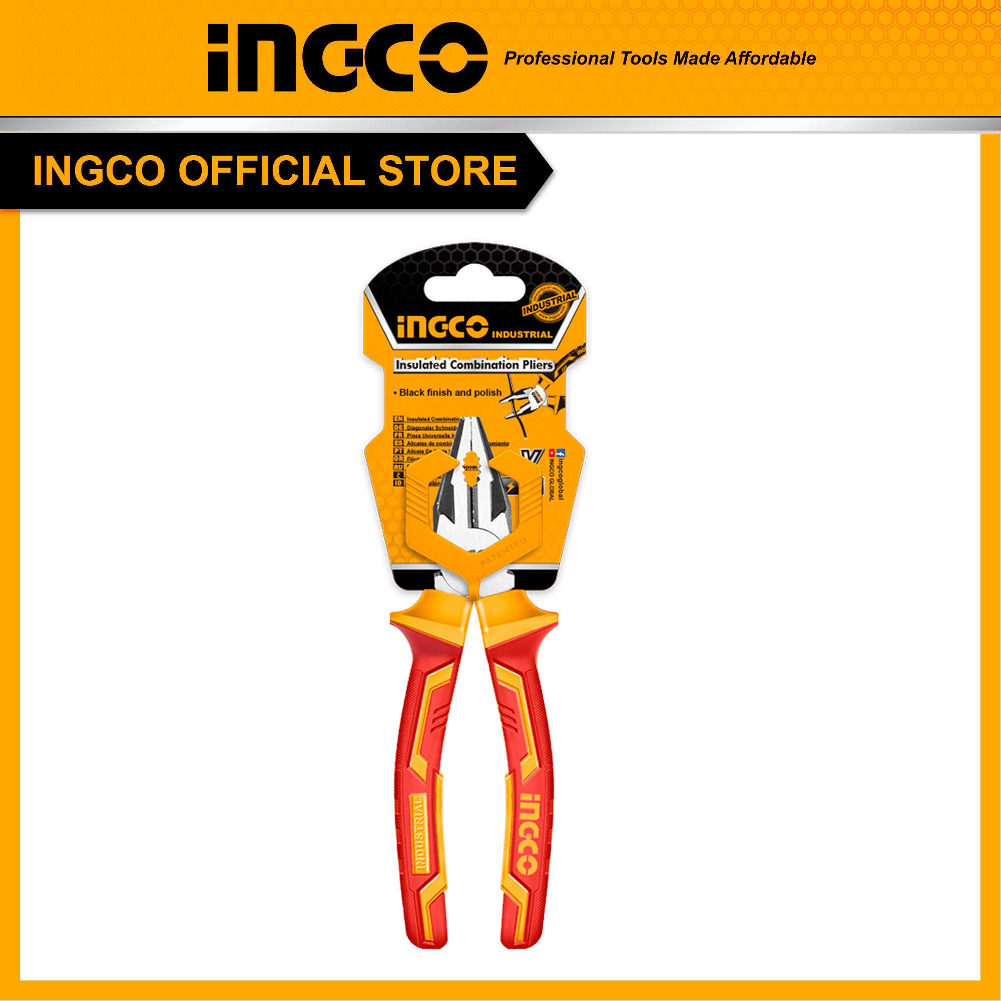 Kìm răng cách điện INGCO HICP28168 - 6&quot;/160mm | HICP28188 - 7&quot;/180mm - Tay cầm cách điện lên đến 1000V
