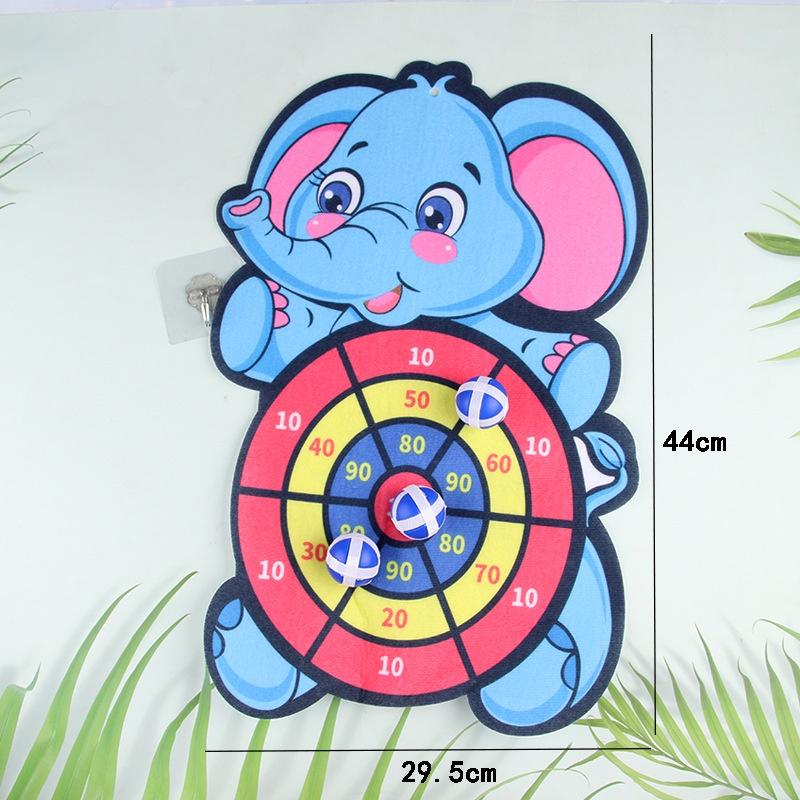 Bảng phi tiêu bóng dính, bảng ném phi tiêu, tặng kèm móc dán tường và 3 trái bóng ném dành cho bé từ 2 tuổi.