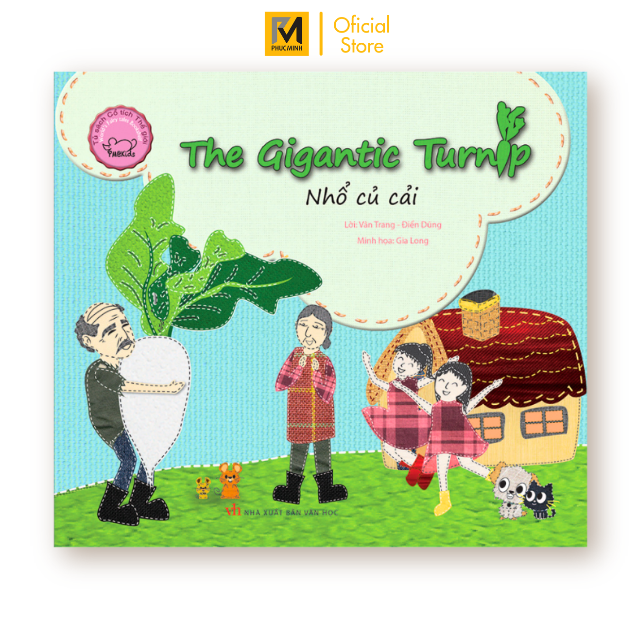 Cổ Tích Thế Giới Song Ngữ Anh - Việt The Gigantic Tunip - Nhổ Củ Cải Tái Bản 2019
