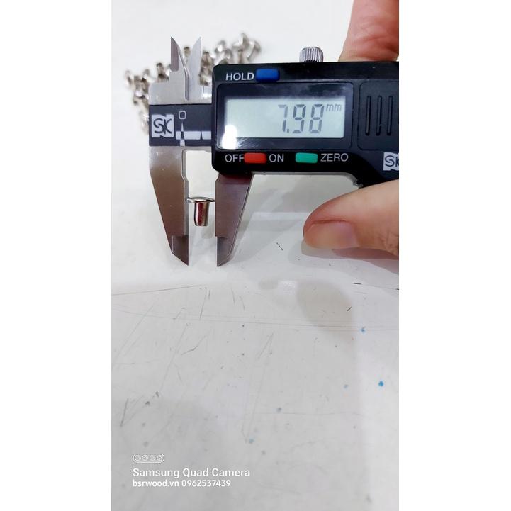 Khoen ore 3mm Chân cao 7ly Khuy mắt cáo đóng bạt, bấm túi giấy Bằng sắt xi Túi 100 cái