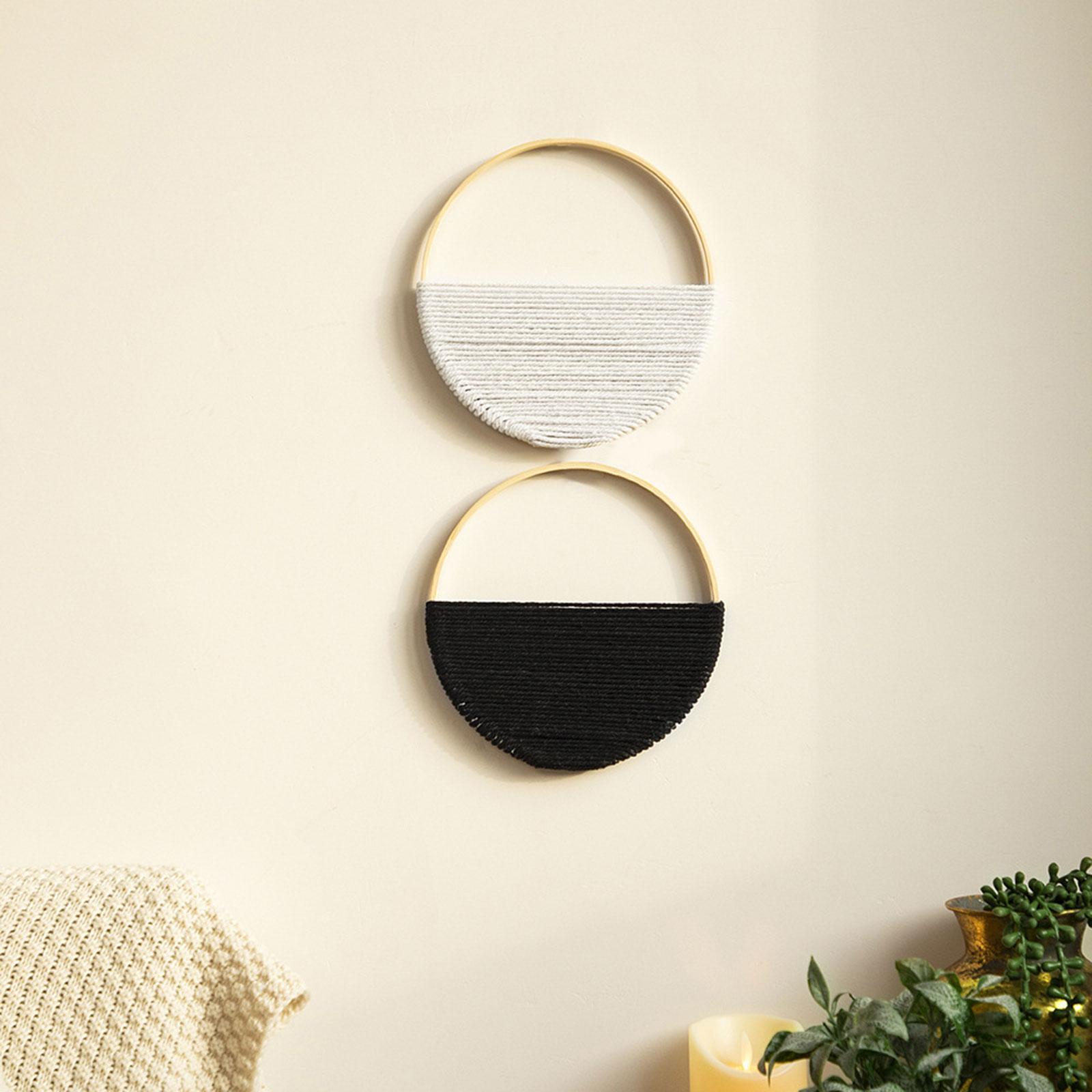 Bohemian Wall Decoration Pendant Double Circle for Apartment Home Decor