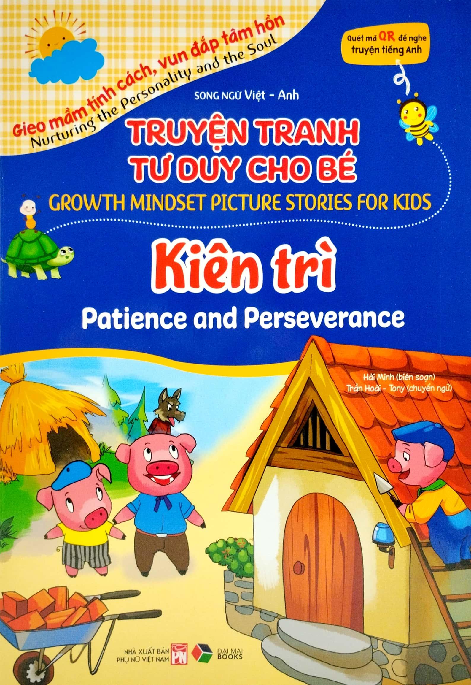 Truyện Tranh Tư Duy Cho Bé - Song Ngữ Việt-Anh - Kiên Trì