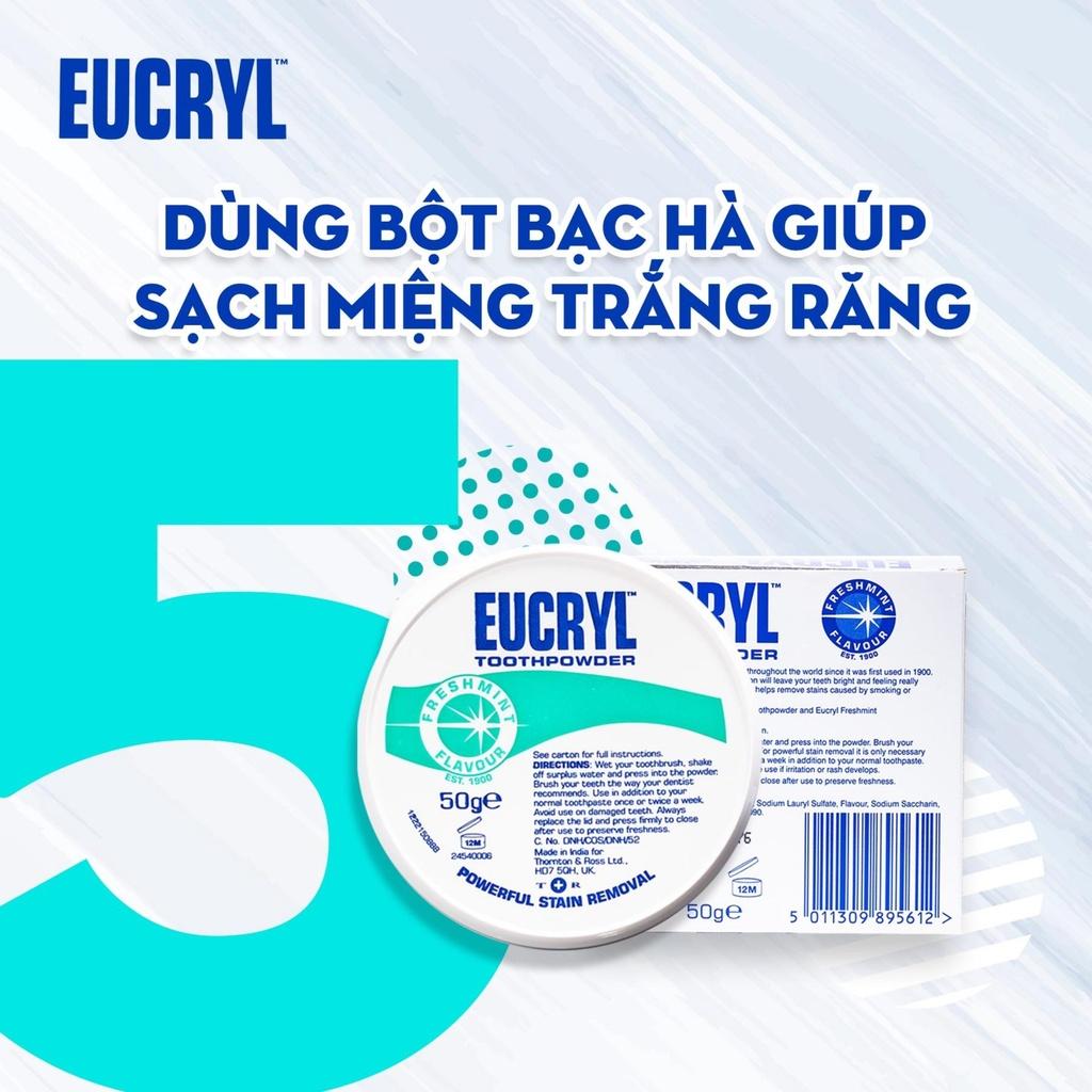 Combo Kem Đánh Răng Và Bột Làm Trắng Răng Eucryl 50g/Cái