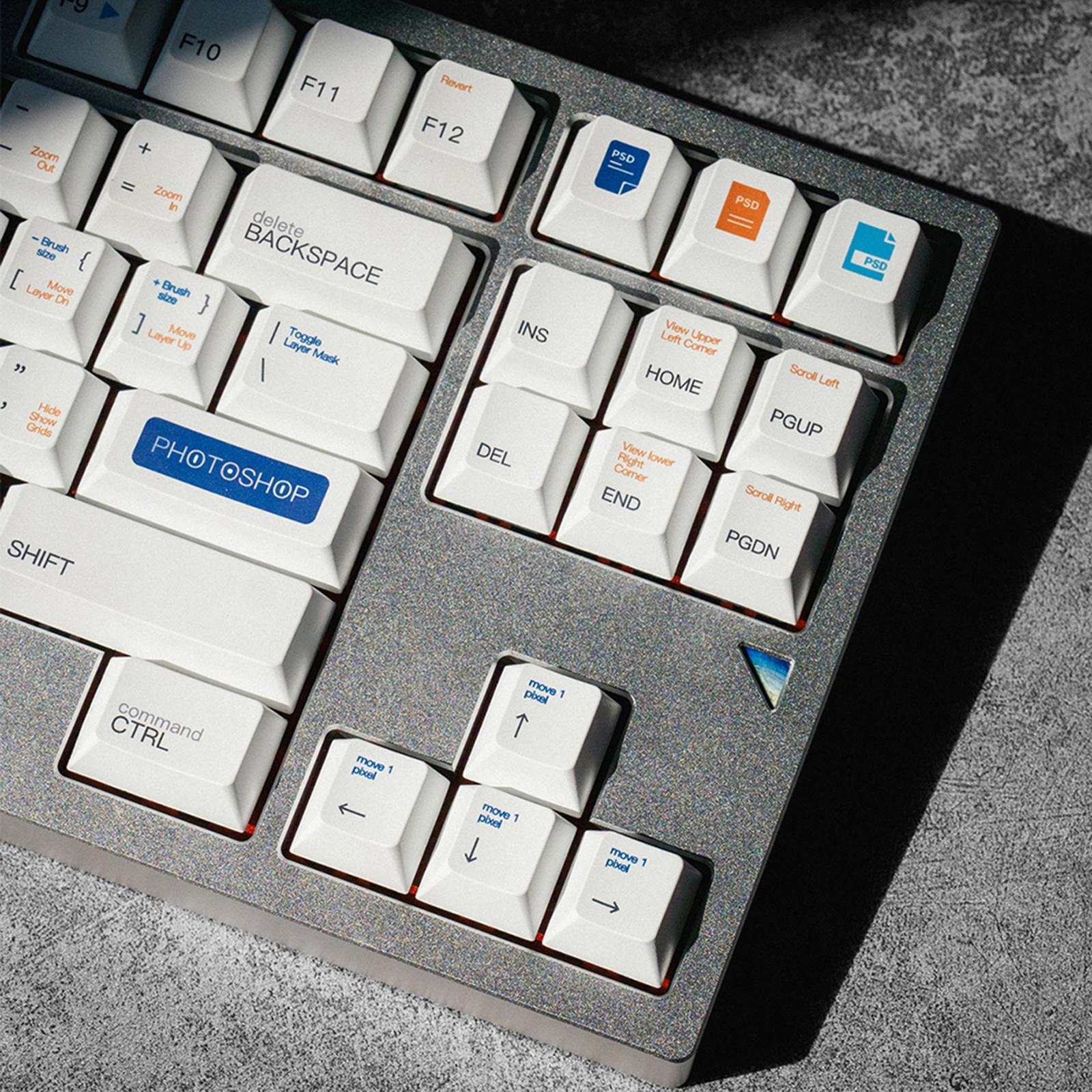 PBT 136 Keys Keycaps for 61 64 68 72 98 104 Gaming Mechanical Keyboard Professional Comfortable Accessories Durable for CherryMX Switches
