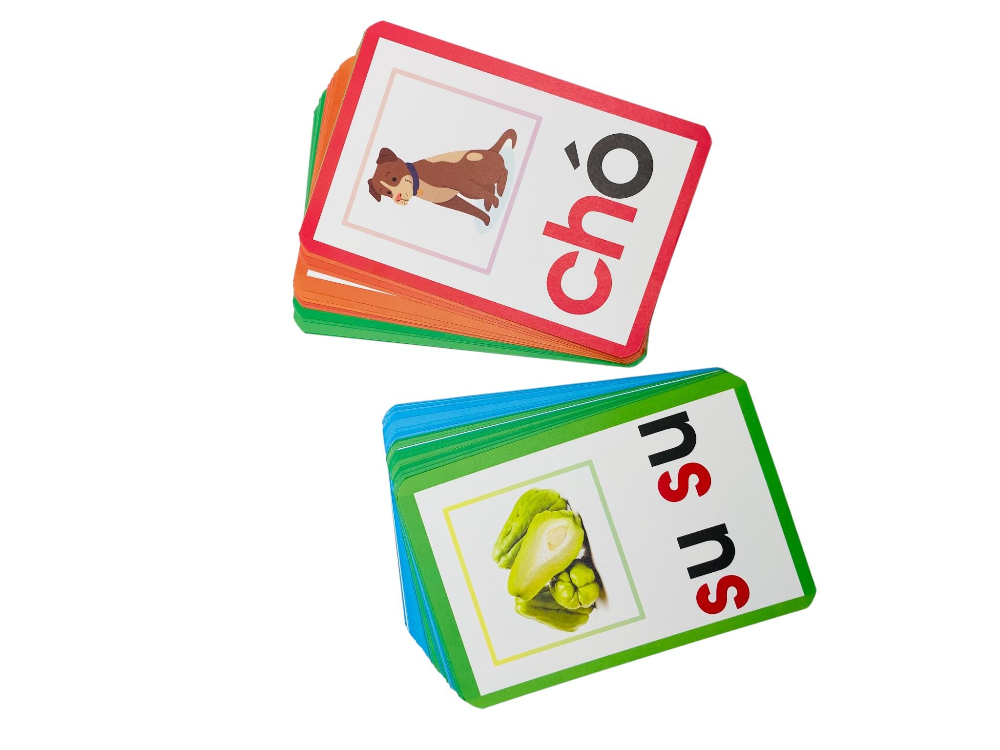 Sách - Flashcard - Bộ Thẻ Học Ghép Vần Tiếng Việt - Chữ Cái-Chữ Ghép Và Dấu Thanh (Tái Bản 2025)
