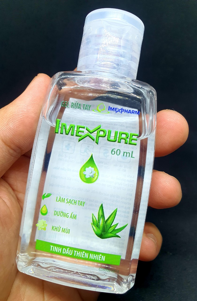 IMEXPURE 60ml - Gel rửa tay sát khuẩn hiệu quả của IMEXPHARM