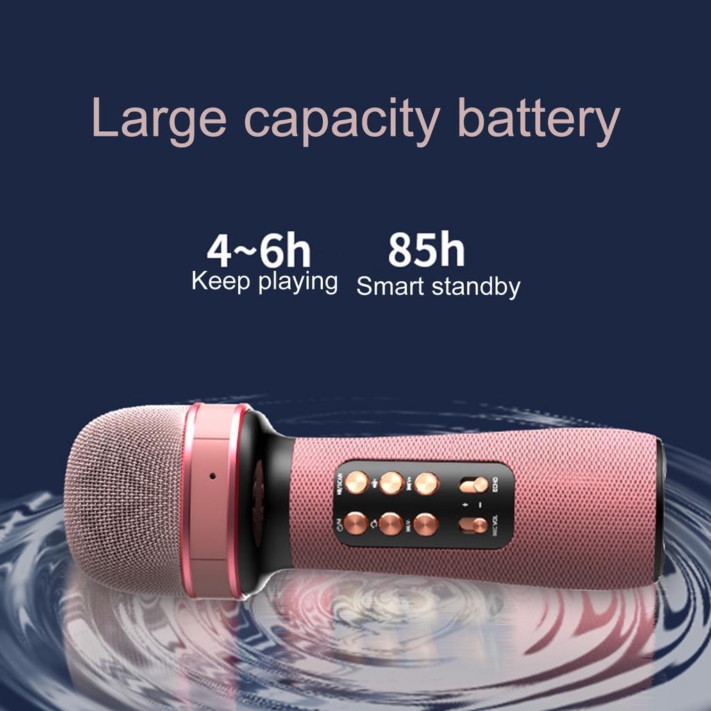 Micro không dây kết nối Bluetooth 5.0 HiFi WS-898 cho Karaoke
