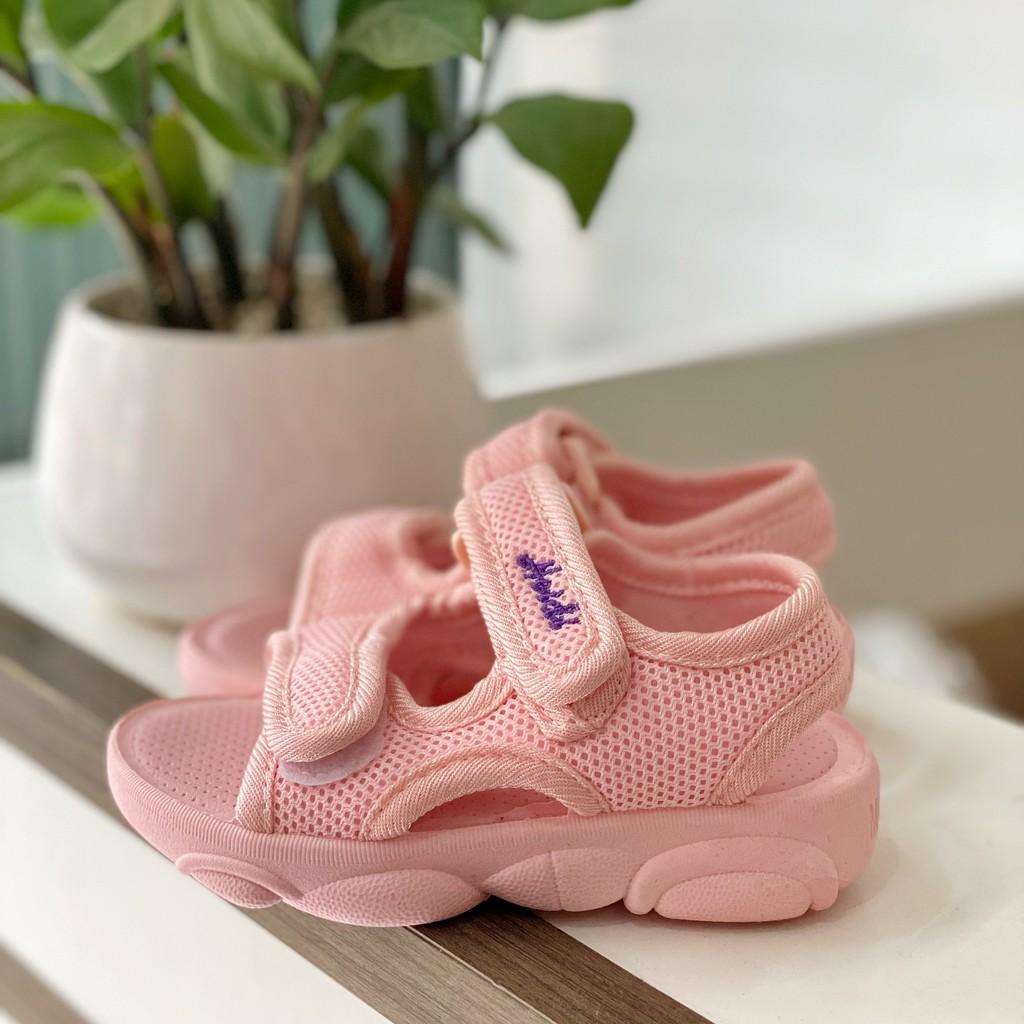 Sandal bé gái, Dép quai dán cho bé gái chống trơn trượt - S002