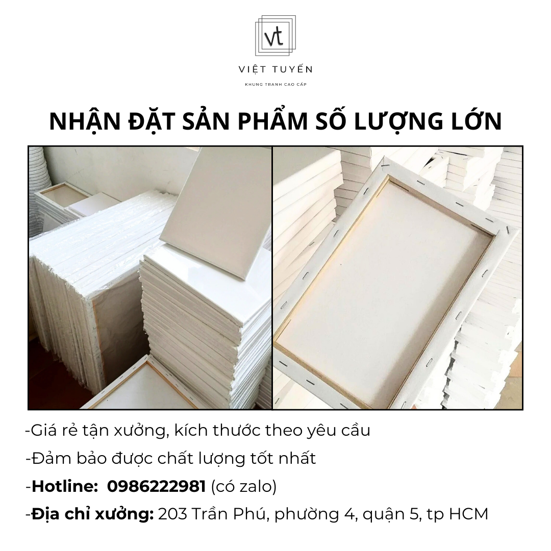 (Size lớn) Khung tranh Canvas, Toan vẽ 40x40,40x50,40x60, giá rẻ tận xưởng - nội thất Việt Tuyến