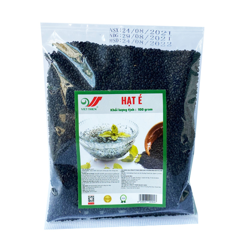 Hạt É Việt Thiên 100g, nhà máy sản xuất và phân phối nông sản Việt Thiên, giá rẻ