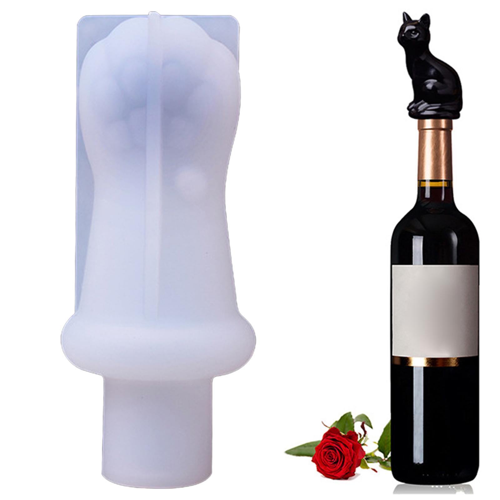 Bottle Stopper Crystal Epoxy , Stopper Silicone , Red  Bottle Stopper