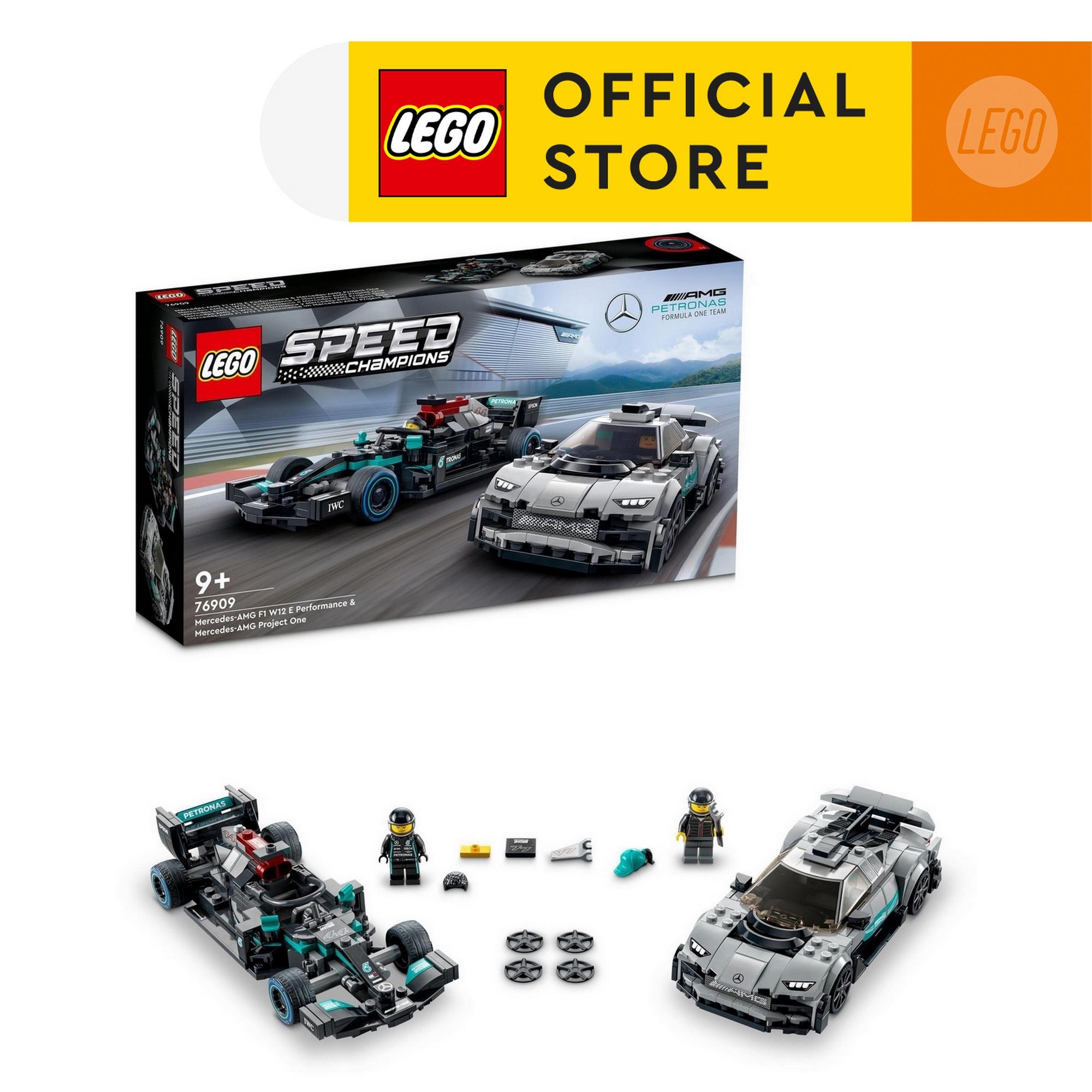 LEGO Speed Champions 76909 Siêu Xe Mercedes-AMG F1 W12 E Performance & Mercedes-AMG Project One (564 chi tiết)