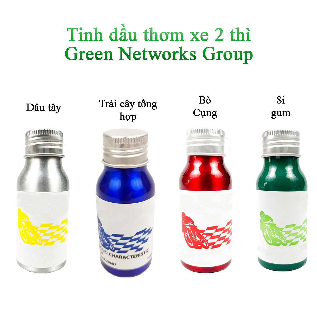 Tinh dầu thơm pha nhớt xe 2 thì - Phụ gia pha nhớt xe Yazz , Xipo , Novaa Green Networks Group