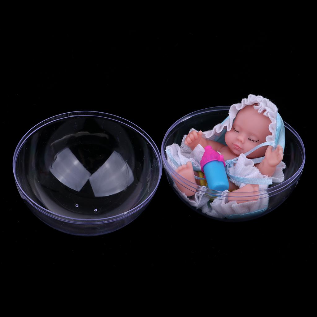 Cute Vinyl Sleeping Baby Doll Lifelike Baby Toy Kids Egg Toy Xmas Gift