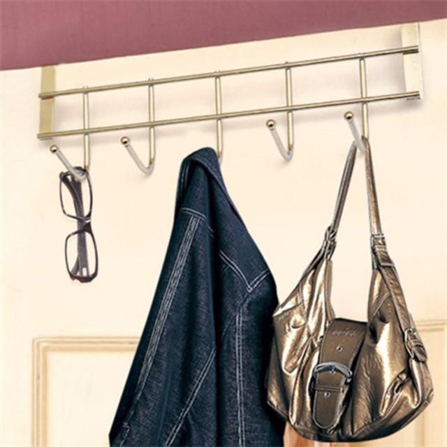 Móc treo quần áo bằng inox cài cửa tiện lợi
