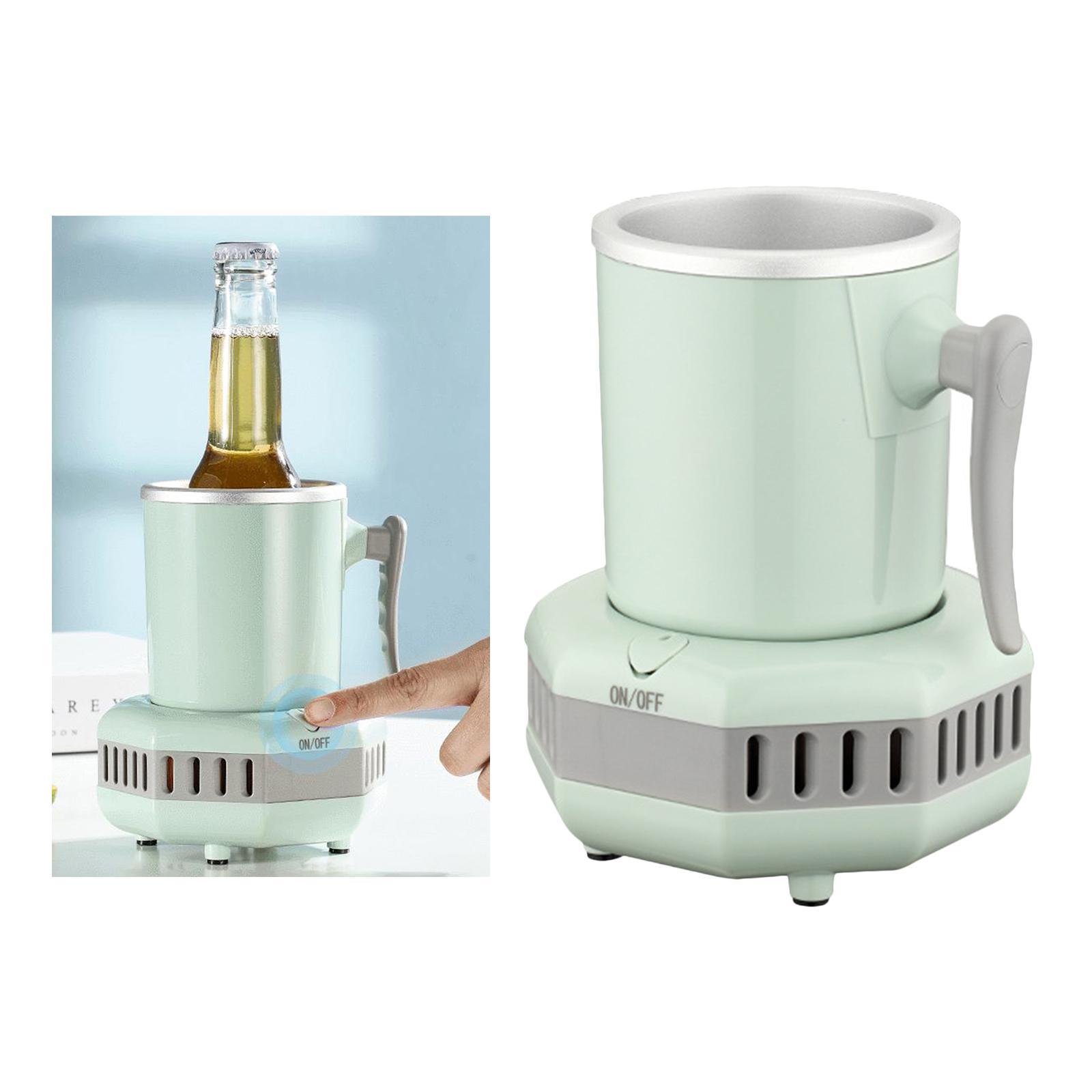 Mini Electric Beverage Cup Cooler Ice Making Kettle Mini Fridge UK Plug