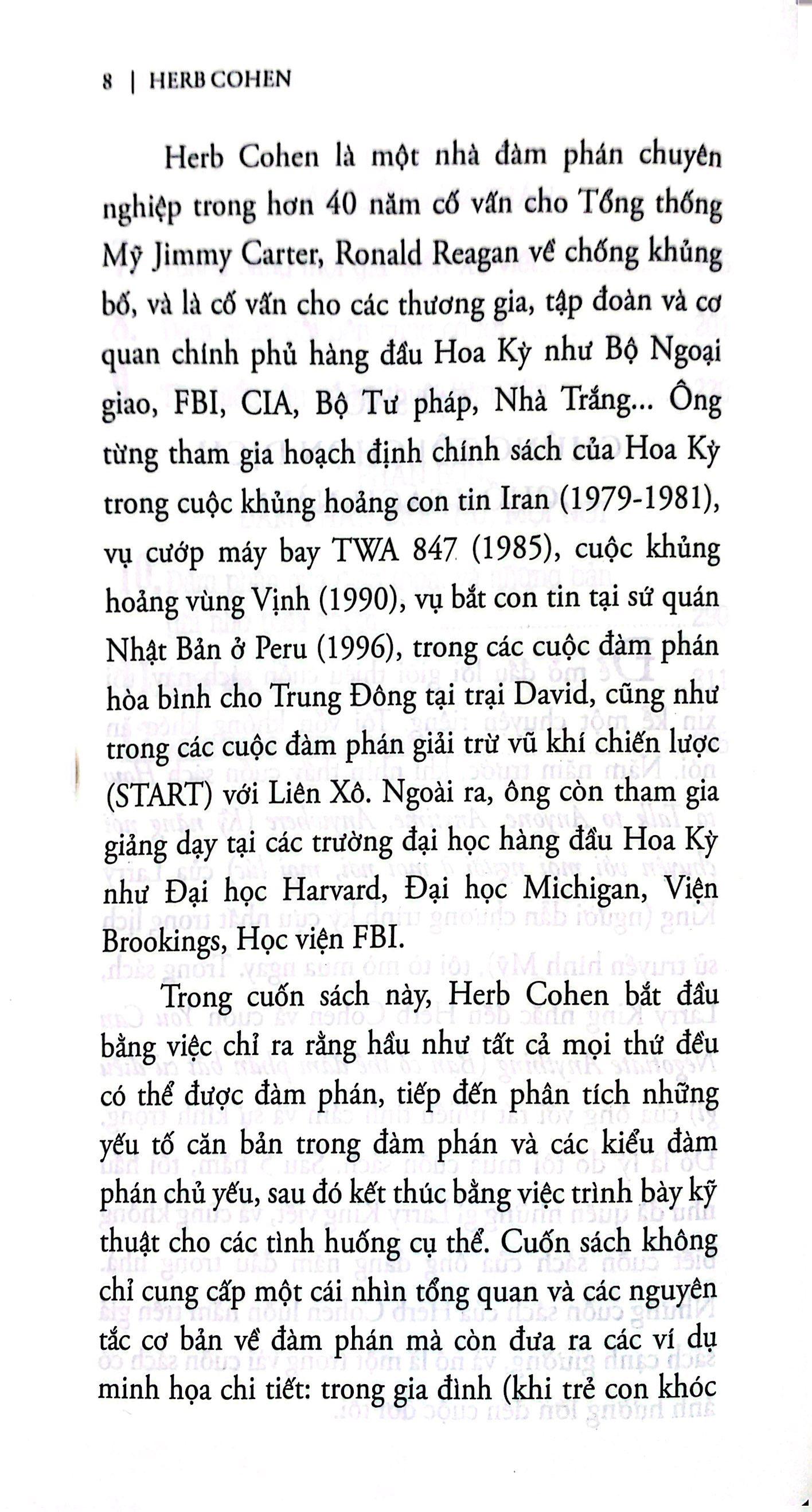 Bạn Có Thể Đàm Phán Bất Cứ Điều Gì