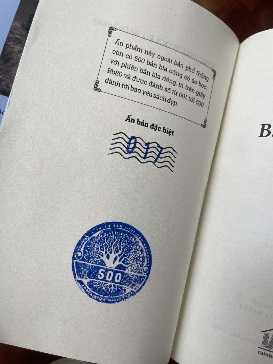 BÀ DALLOWAY –- Virgina woolf – Trần Nguyên dịch – Rainbow – NXB Phụ Nữ Việt Nam