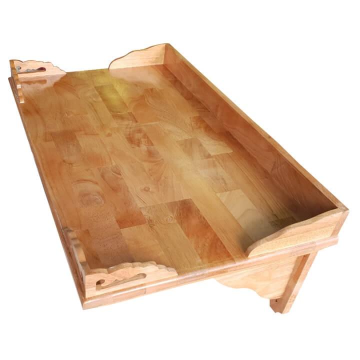 Bàn thờ treo tường gỗ tràm bông vàng ngang 80cm