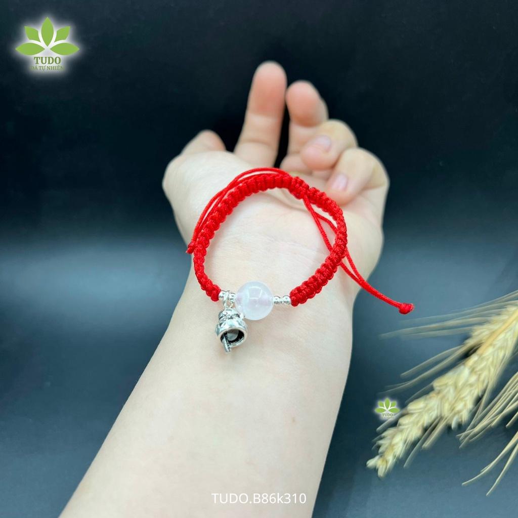 Vòng Tay Nữ Đẹp - Vòng Phong Thủy Đủ 5 Mệnh TUDO B86K310 Vòng Tết Chỉ Đỏ May Mắn Charm Mèo Tài Lộc