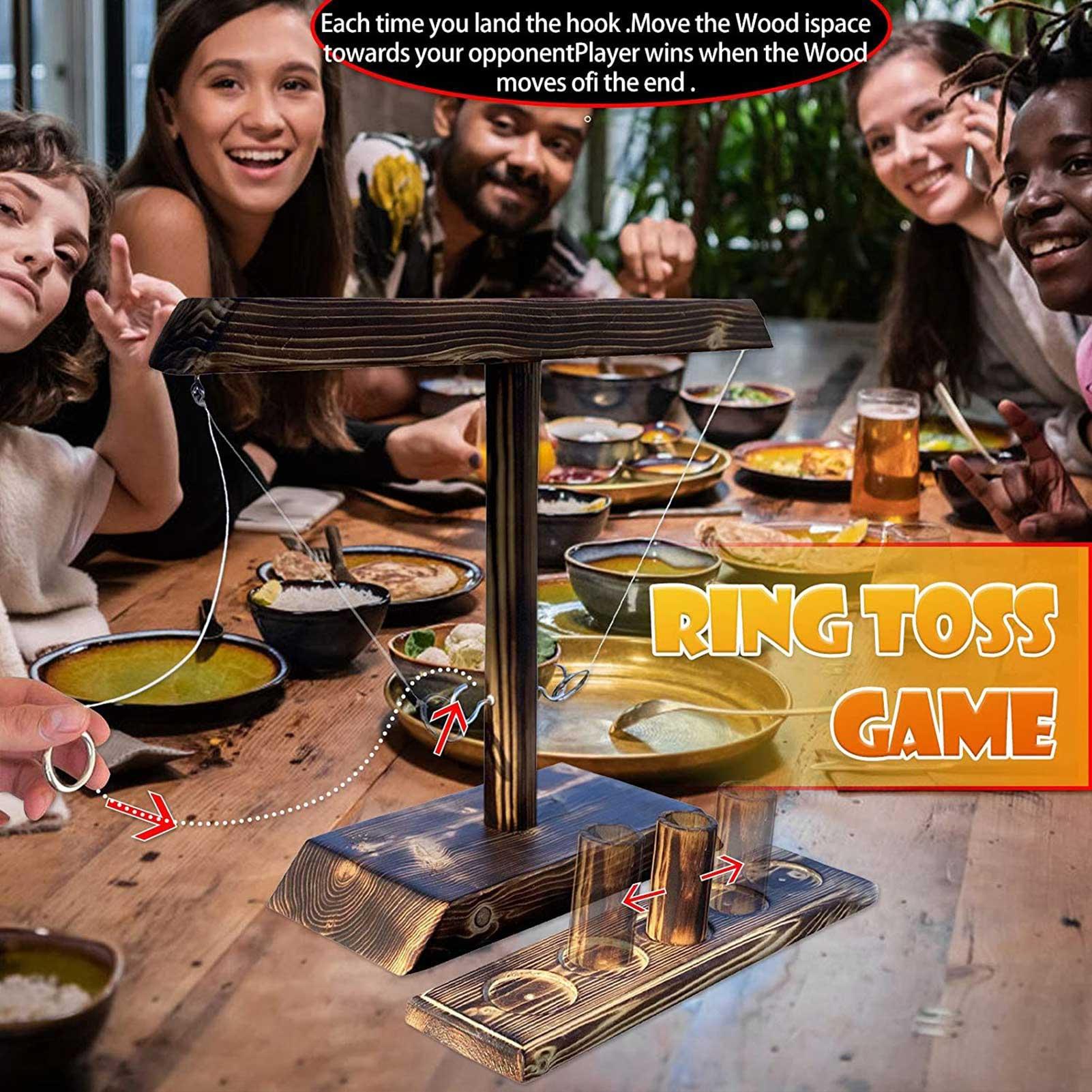 Bộ Đồ Chơi Ném Vòng Bằng Gỗ