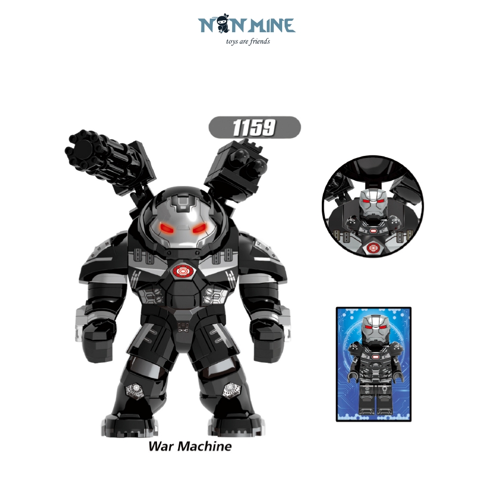 Xếp Hình Lắp Ráp Hulkbuster Bigfigure Kèm Mini Phim Người Sắt War Machine Mã 1159