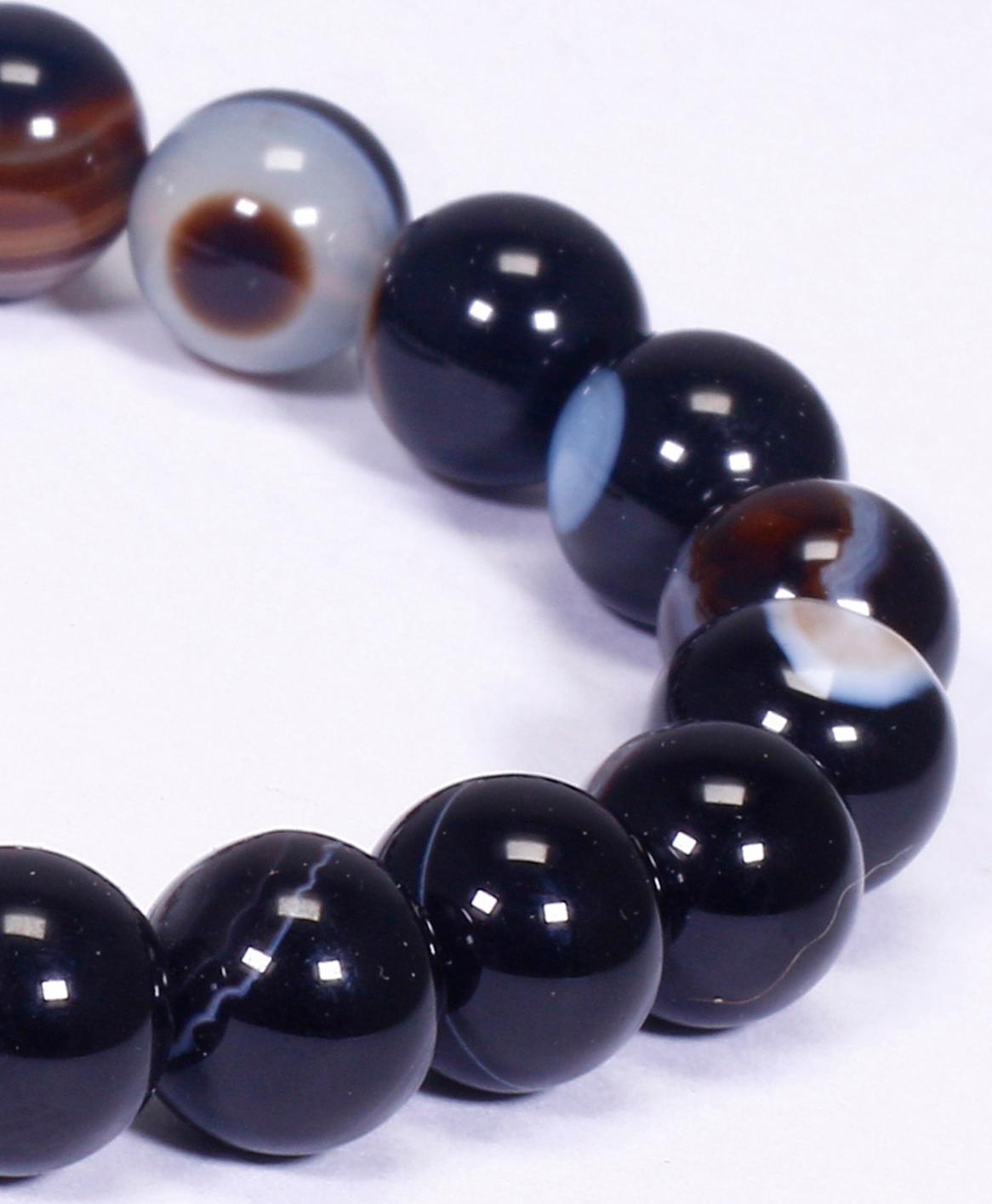 Vòng tay đá mã não mắt rồng mệnh thủy, mộc - Ngọc Quý Gemstones