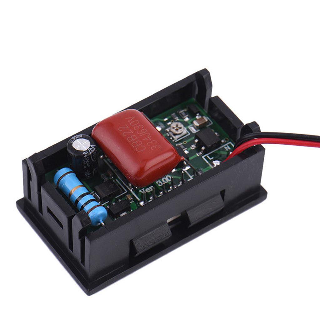 2 Wire AC70-500V Digital Volt Voltage Meter Voltmeter Car Motor 0.56''