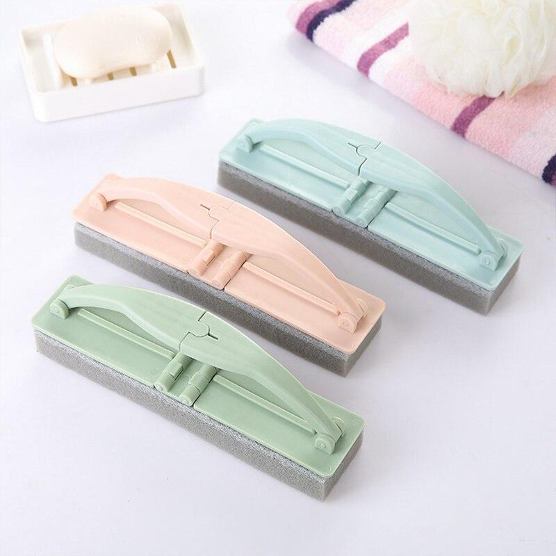 Cleaning Brush Home Folding Brush With Handle Drainage Brush Japanese Strong Decontamination Tile Glass Cleaning Sponge Brush