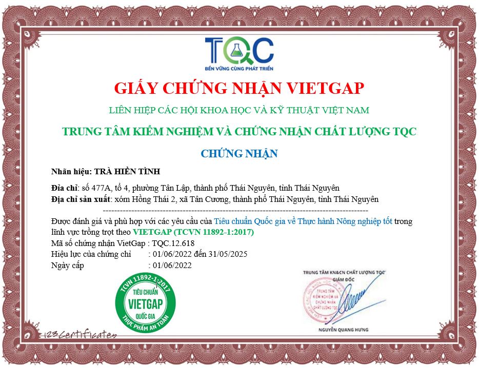 500 Gram trà móc câu Thượng hạng Tân Cương Thái Nguyên, top 10 cơ sở uy tín tại Thái Nguyên