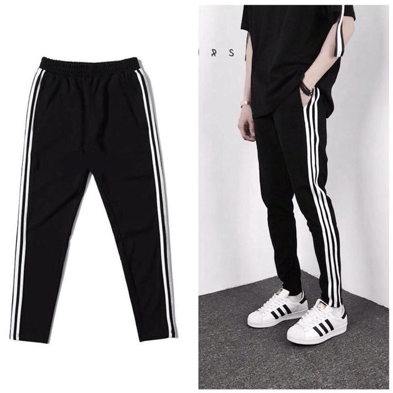 Quần thể thao 3 sọc nam nữ unisex- quần viền jogger nam nữ -Quần 3 viền thể dục