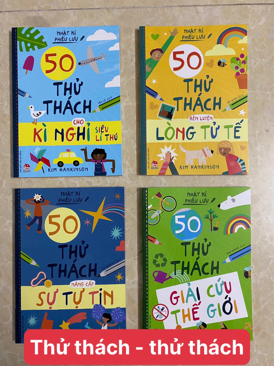 Combo 04 cuốn nhật kí phiêu lưu - 50 thử thách cho: kì nghỉ siêu lí thú, rèn luyện lòng tử tế, nâng cấp sự tự tin, giải cứu thế giới